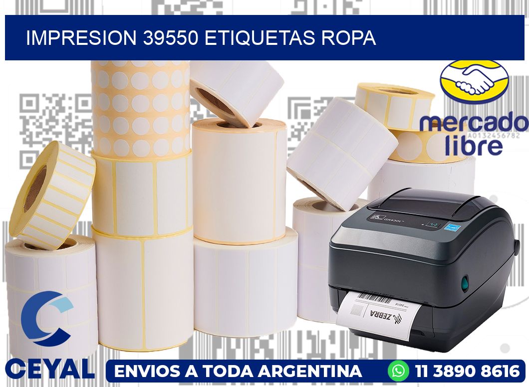 impresion 39550 etiquetas ropa