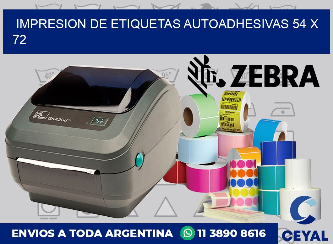 impresion de etiquetas autoadhesivas 54 x 72