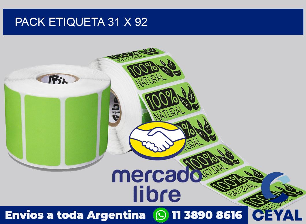 pack etiqueta 31 x 92