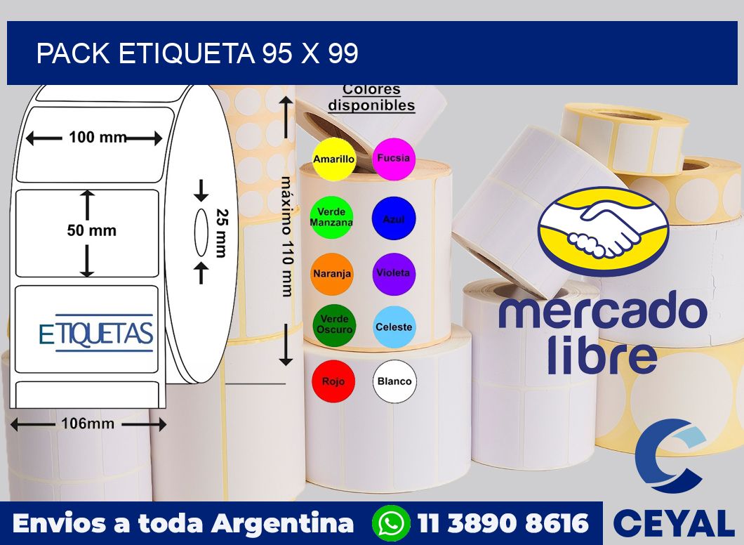 pack etiqueta 95 x 99