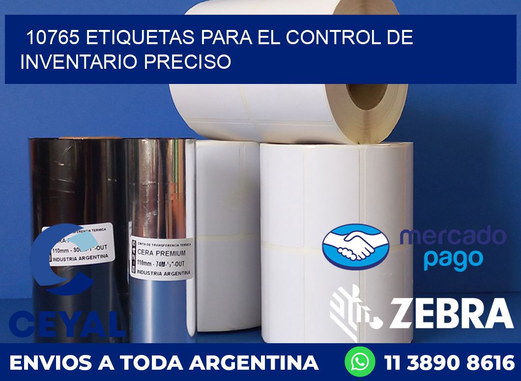 10765 ETIQUETAS PARA EL CONTROL DE INVENTARIO PRECISO