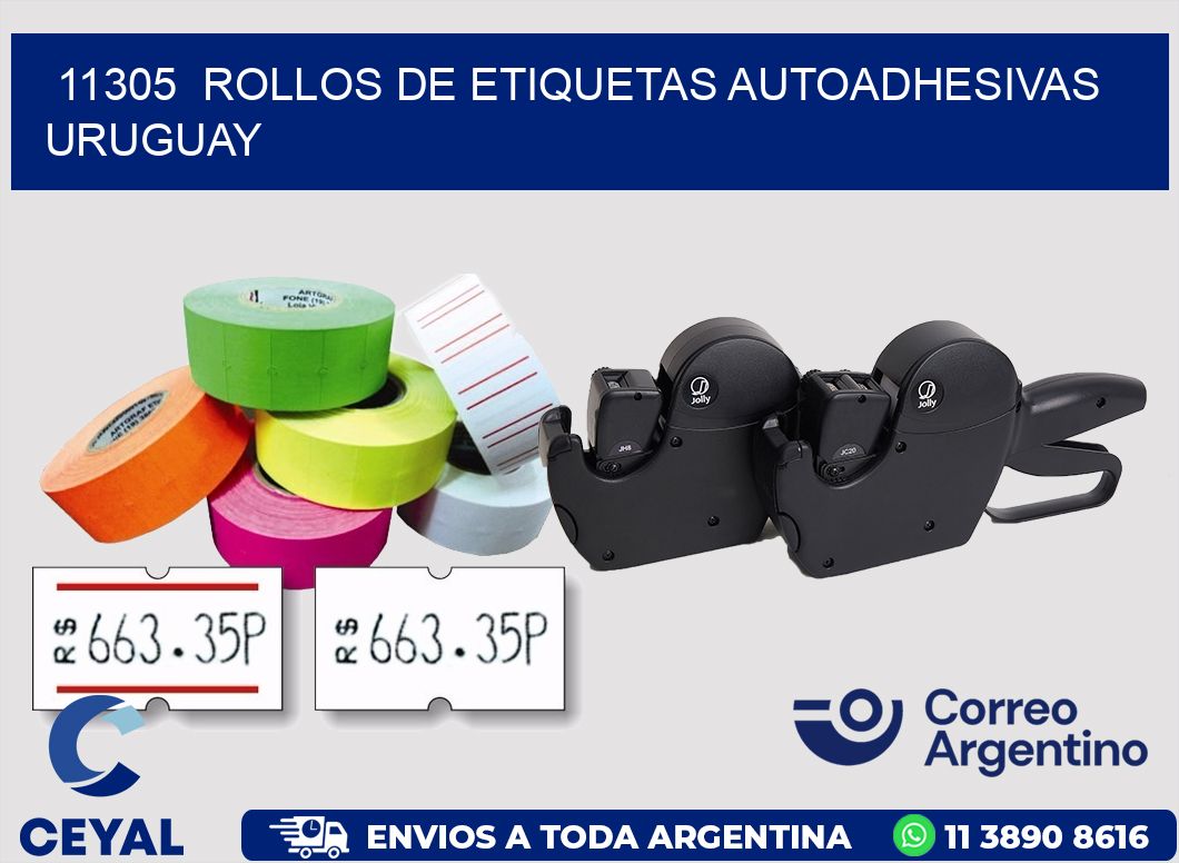 11305 ROLLOS DE ETIQUETAS AUTOADHESIVAS URUGUAY