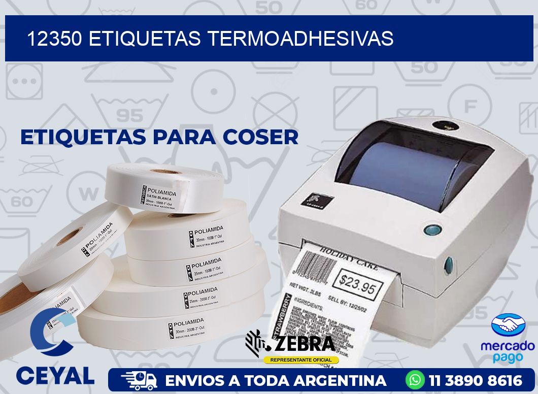 12350 ETIQUETAS TERMOADHESIVAS