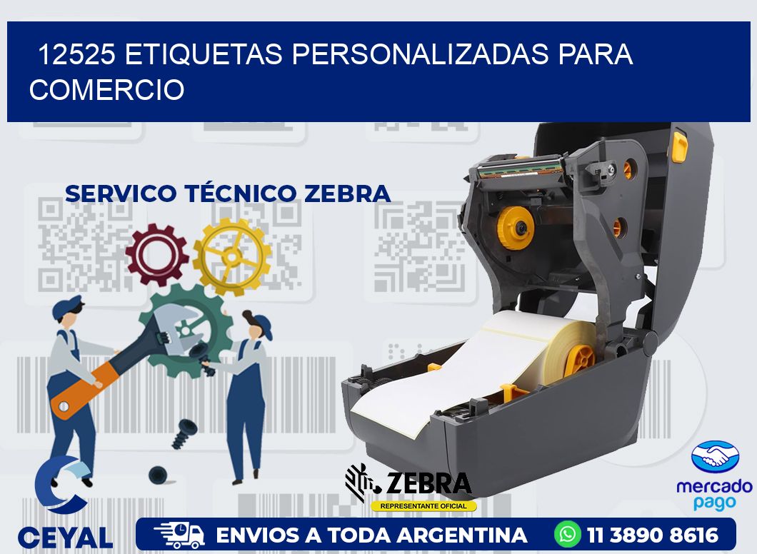 12525 ETIQUETAS PERSONALIZADAS PARA COMERCIO