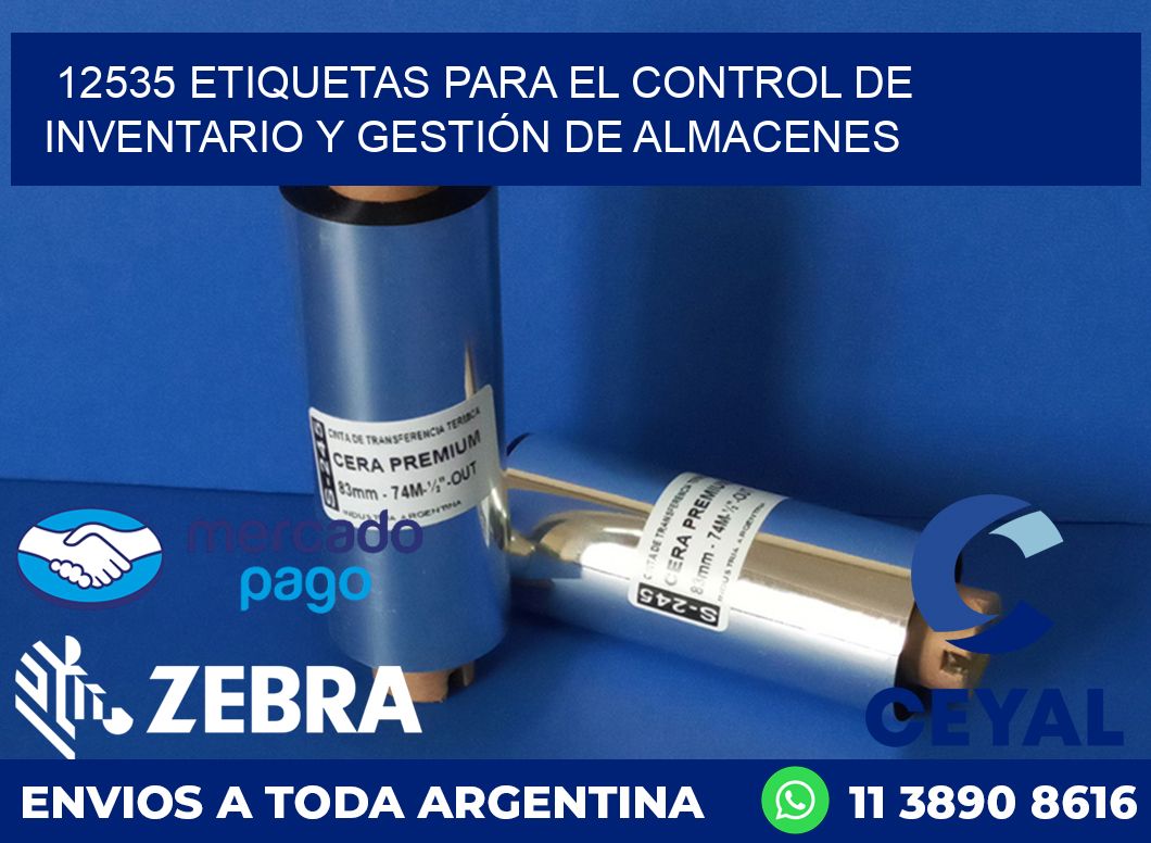 12535 Etiquetas Para El Control De Inventario Y GestiÓn De Almacenes Insumos Datamax Zebra Arg 9173