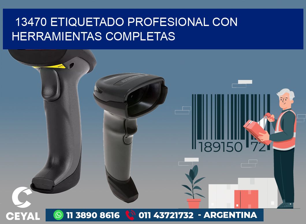 13470 ETIQUETADO PROFESIONAL CON HERRAMIENTAS COMPLETAS