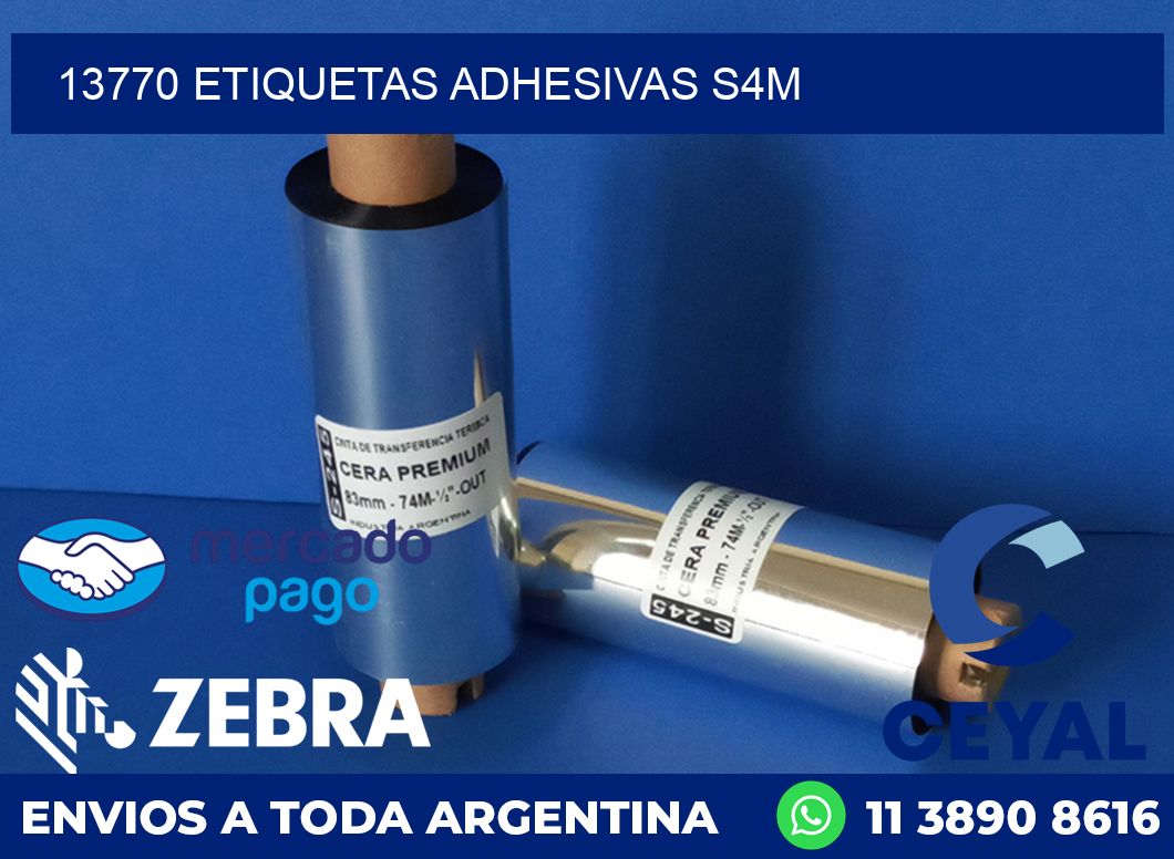 13770 ETIQUETAS ADHESIVAS S4M