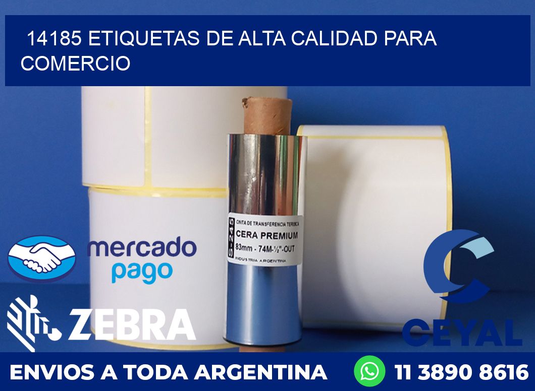 14185 ETIQUETAS DE ALTA CALIDAD PARA COMERCIO