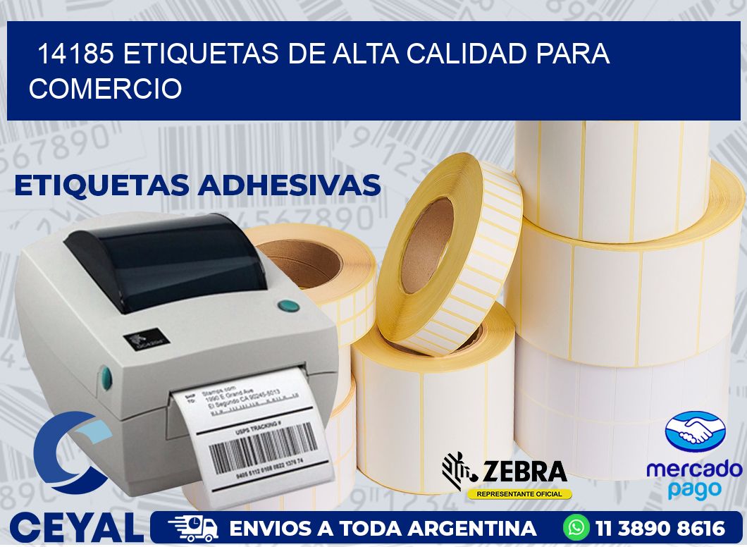 14185 ETIQUETAS DE ALTA CALIDAD PARA COMERCIO
