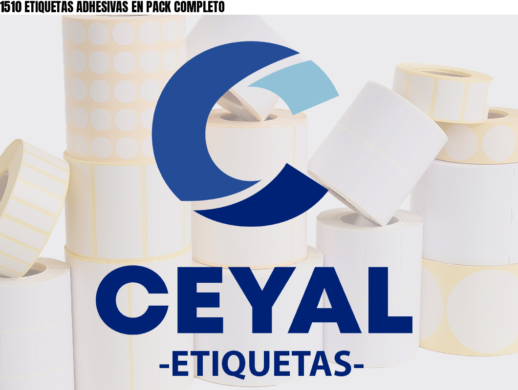 1510 ETIQUETAS ADHESIVAS EN PACK COMPLETO