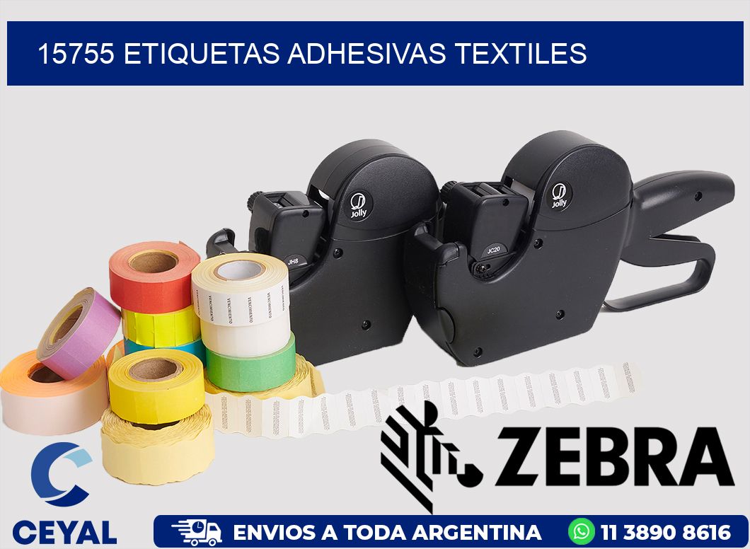 15755 ETIQUETAS ADHESIVAS TEXTILES