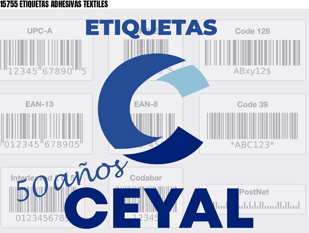 15755 ETIQUETAS ADHESIVAS TEXTILES