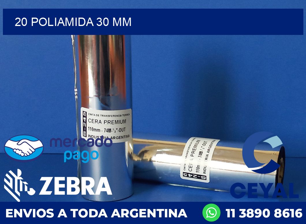 20 POLIAMIDA 30 MM