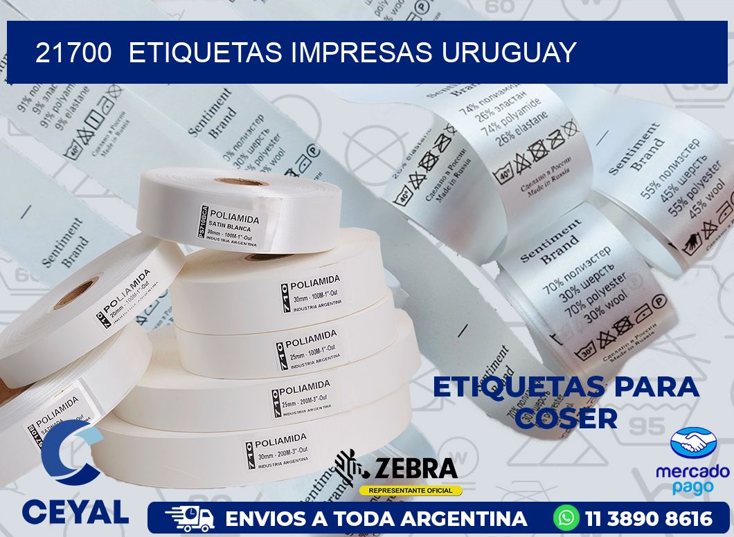 21700  ETIQUETAS IMPRESAS URUGUAY