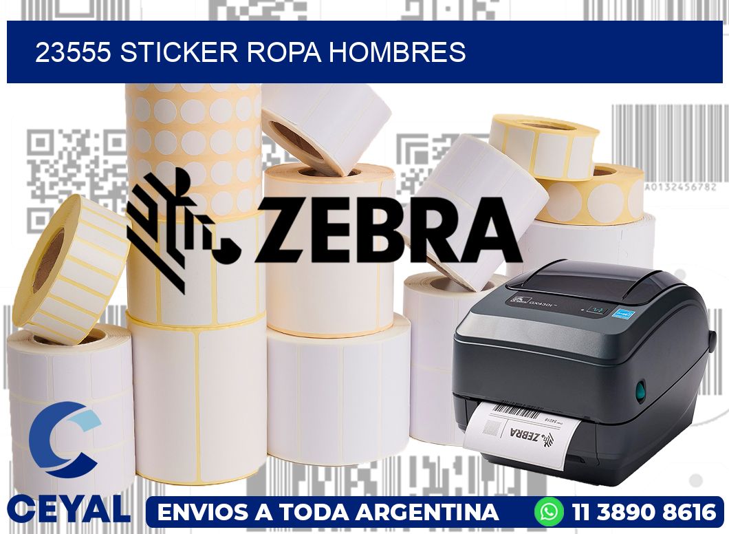 23555 STICKER ROPA HOMBRES