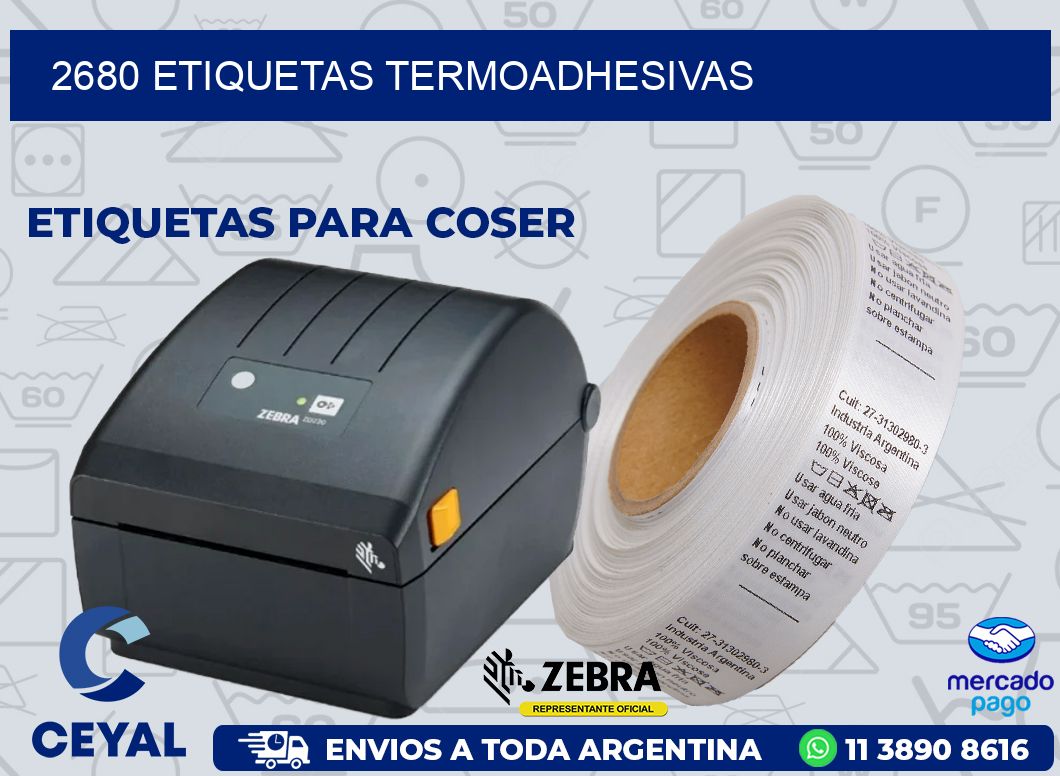 2680 ETIQUETAS TERMOADHESIVAS
