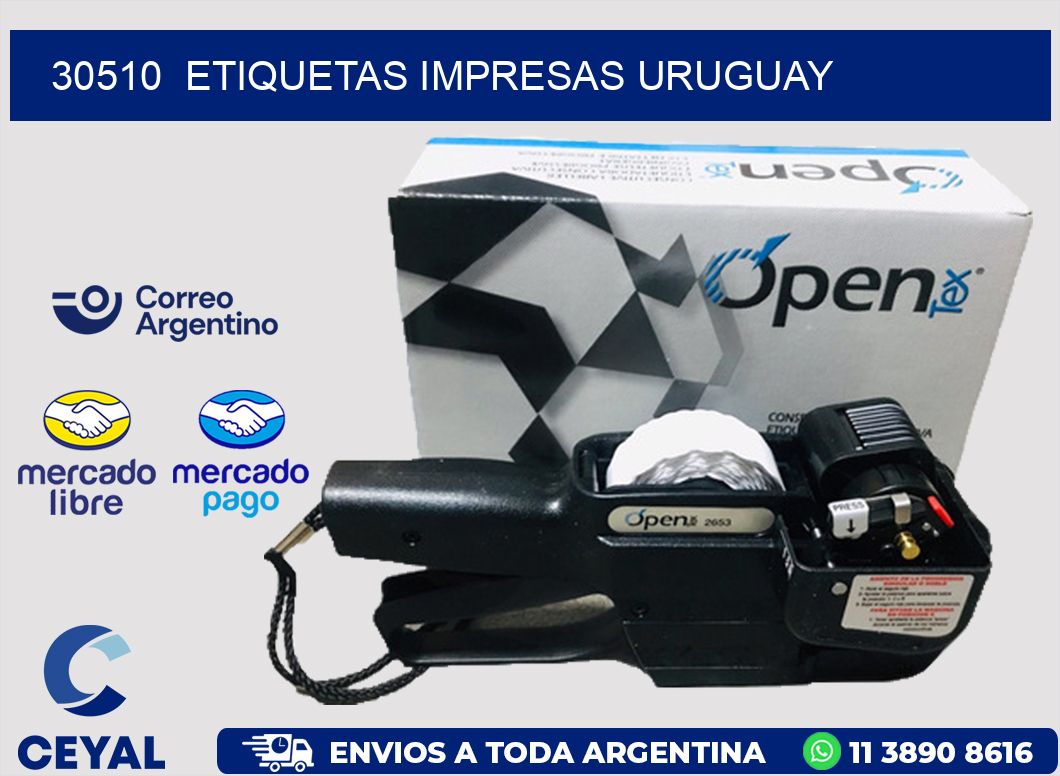 30510  ETIQUETAS IMPRESAS URUGUAY