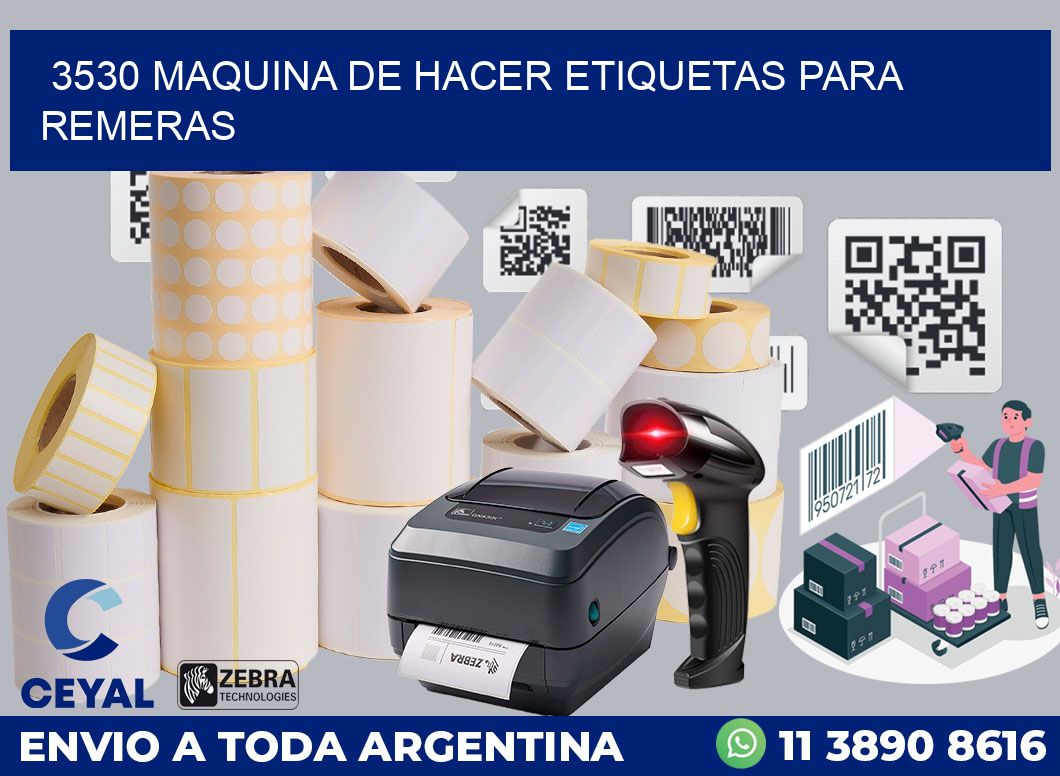 3530 MAQUINA DE HACER ETIQUETAS PARA REMERAS