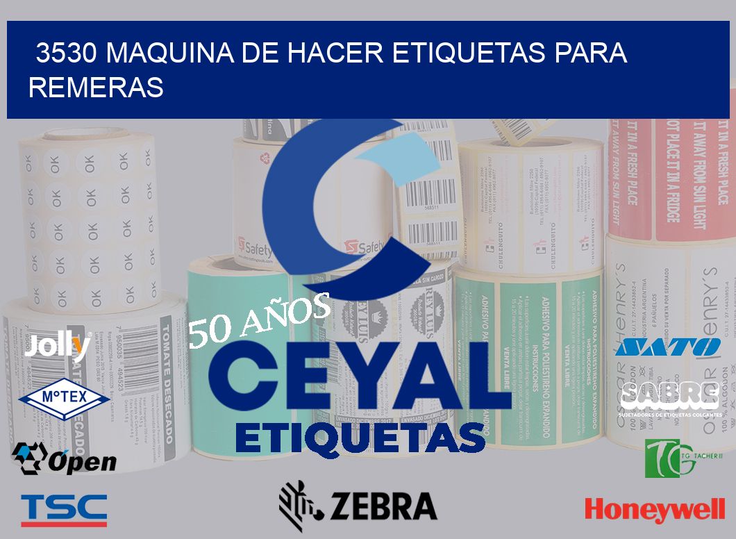 3530 MAQUINA DE HACER ETIQUETAS PARA REMERAS