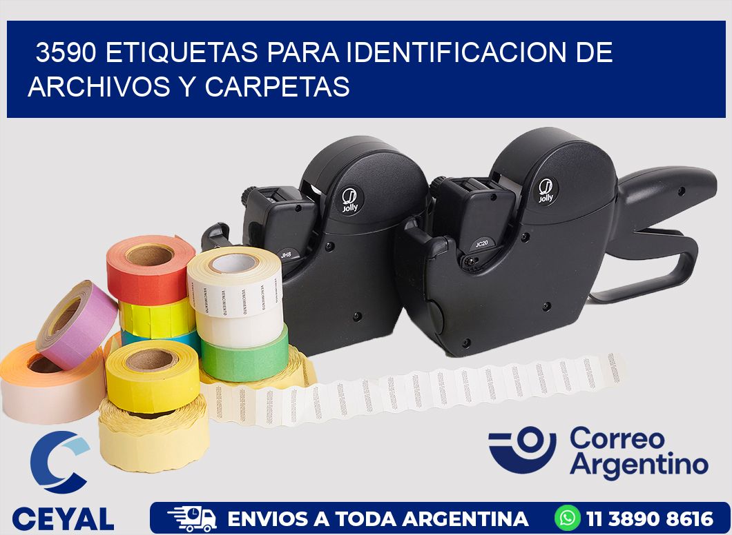 3590 ETIQUETAS PARA IDENTIFICACION DE ARCHIVOS Y CARPETAS