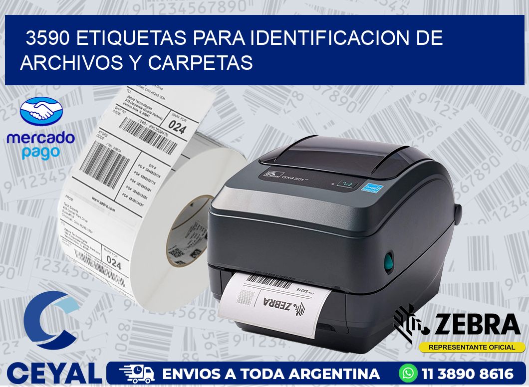 3590 ETIQUETAS PARA IDENTIFICACION DE ARCHIVOS Y CARPETAS
