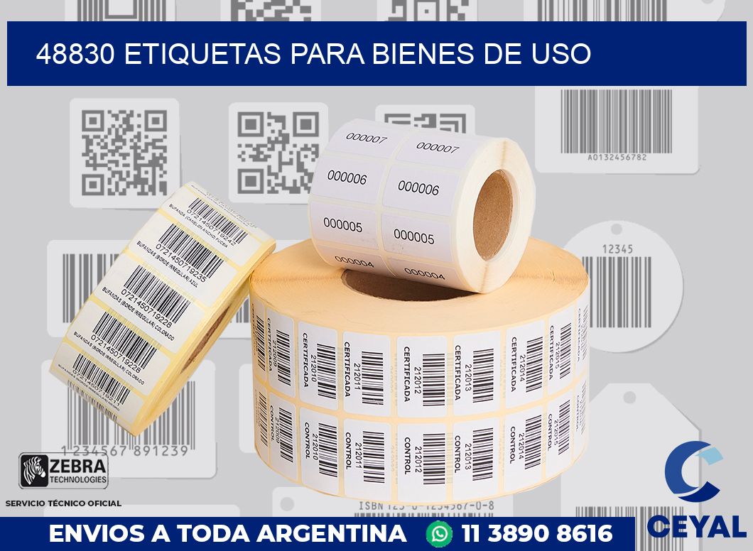 48830 ETIQUETAS PARA BIENES DE USO