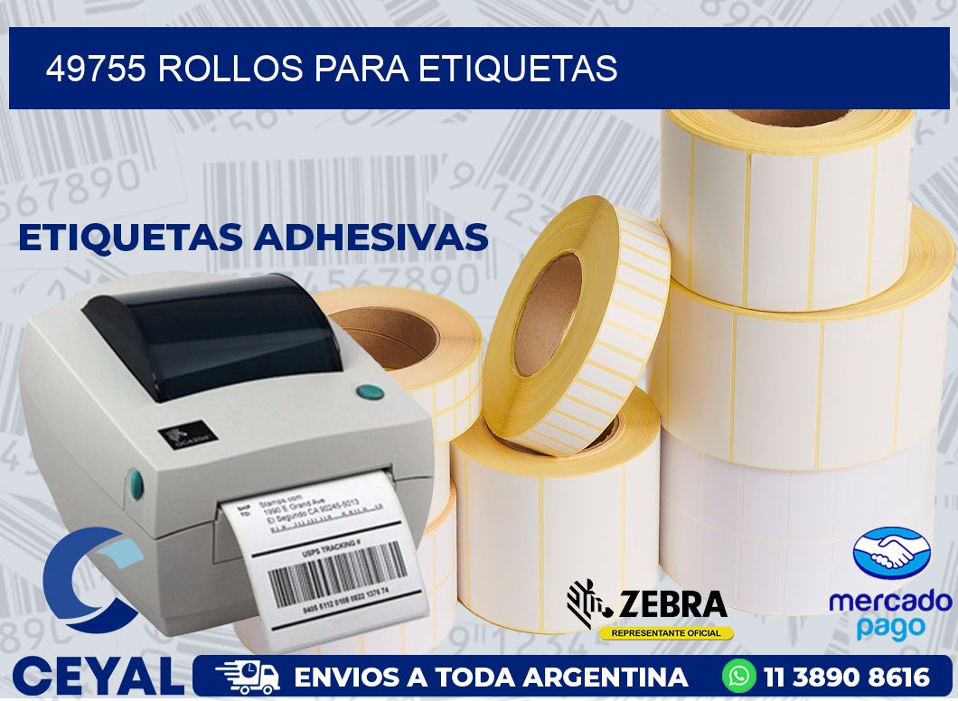 49755 ROLLOS PARA ETIQUETAS