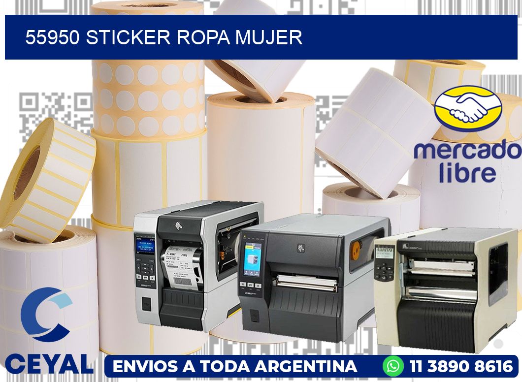 55950 STICKER ROPA MUJER