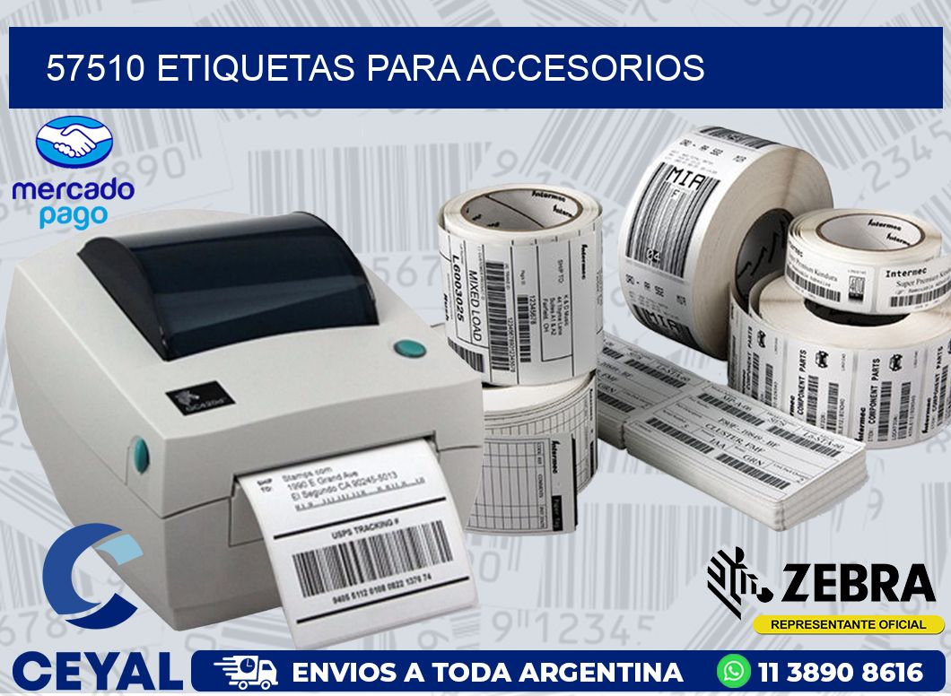 57510 ETIQUETAS PARA ACCESORIOS