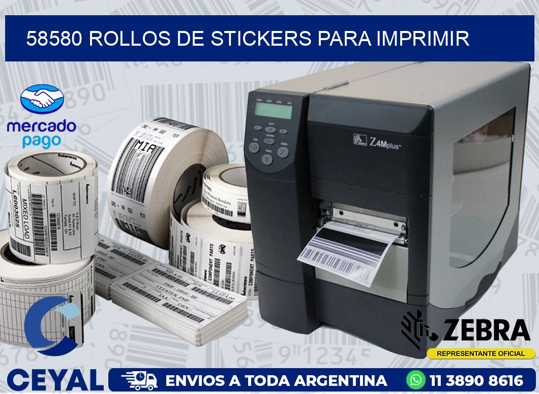 58580 ROLLOS DE STICKERS PARA IMPRIMIR