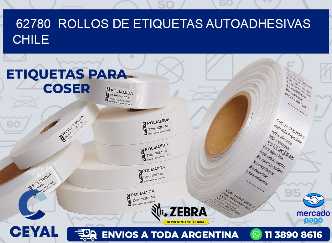 62780 ROLLOS DE ETIQUETAS AUTOADHESIVAS CHILE