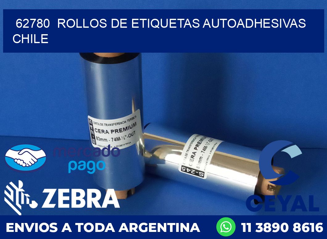 62780  ROLLOS DE ETIQUETAS AUTOADHESIVAS CHILE