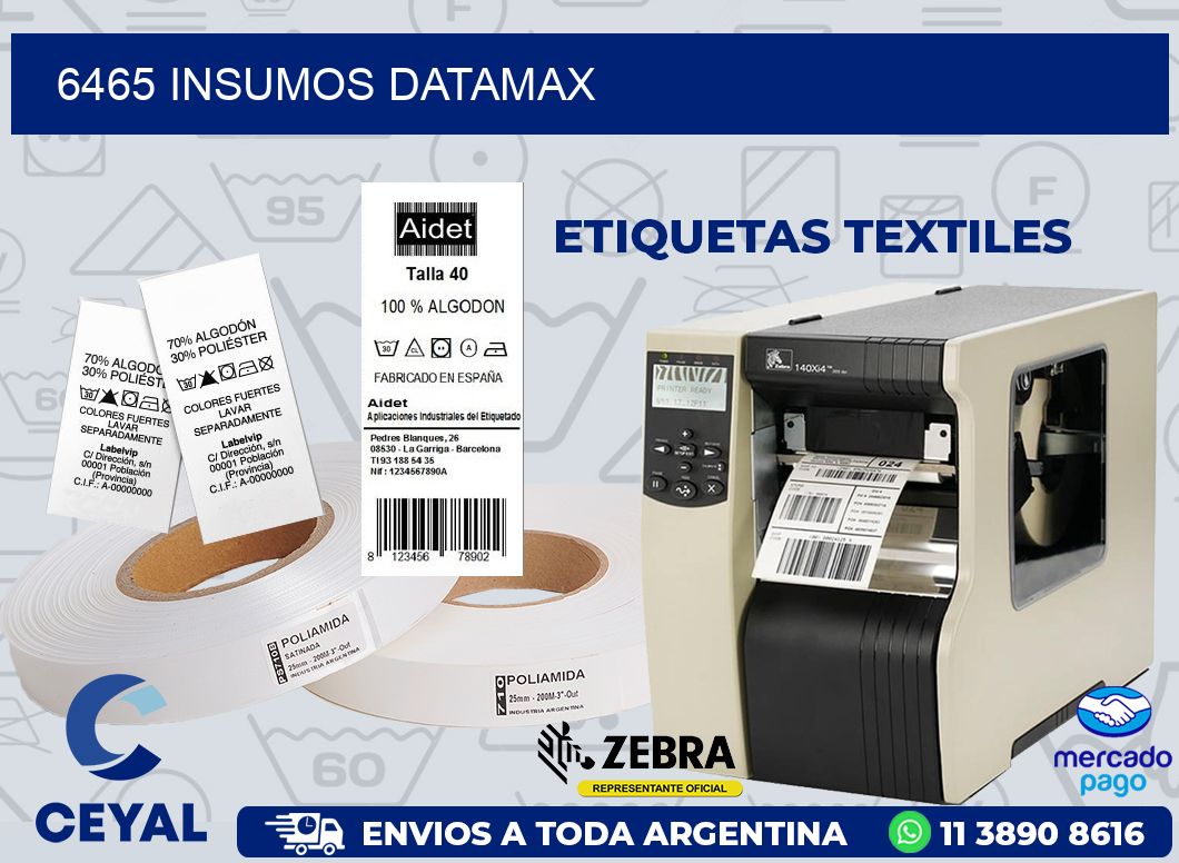 6465 INSUMOS DATAMAX