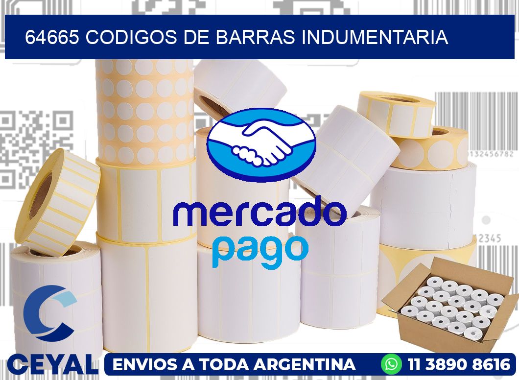 64665 CODIGOS DE BARRAS INDUMENTARIA