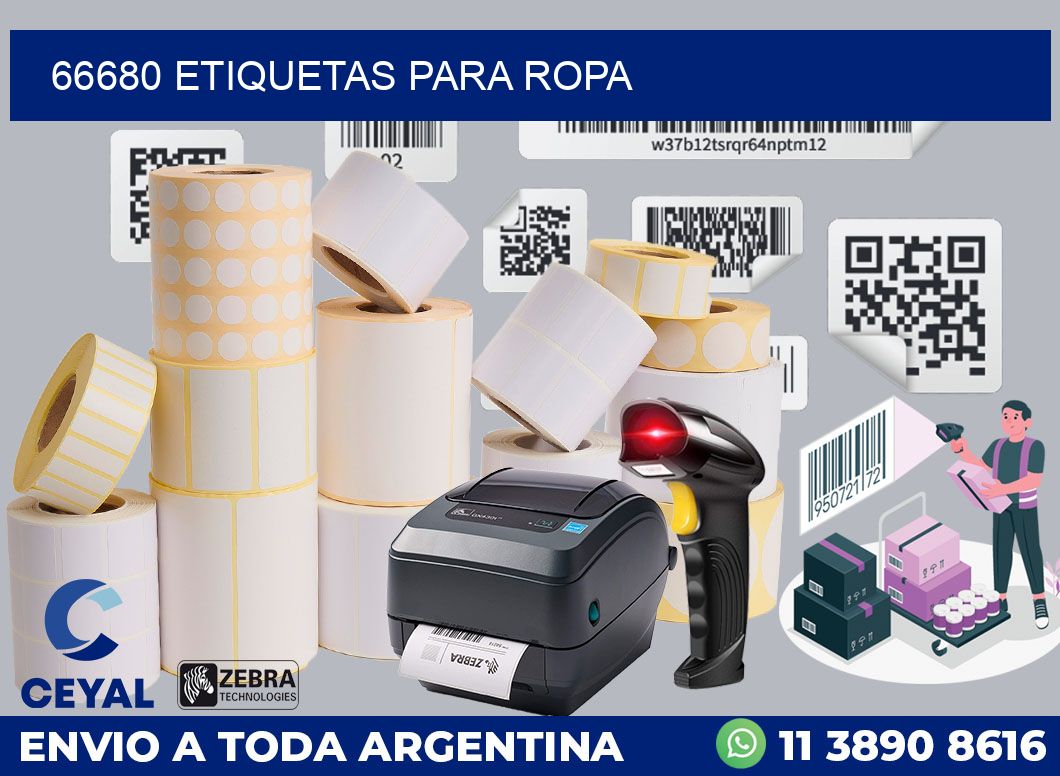 66680 ETIQUETAS PARA ROPA