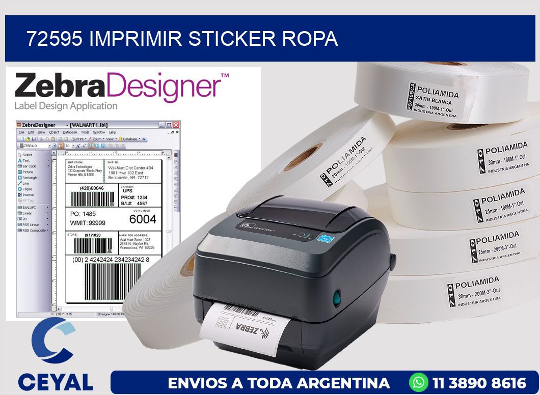 72595 IMPRIMIR STICKER ROPA