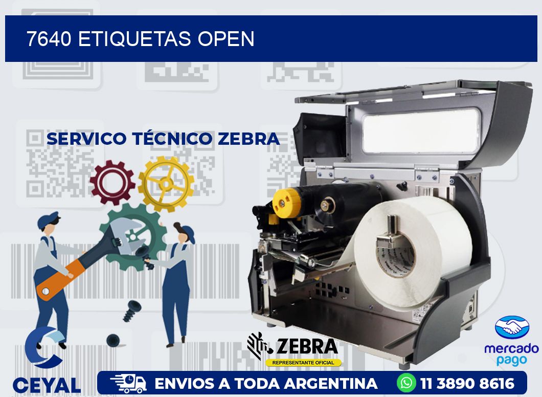 7640 ETIQUETAS OPEN