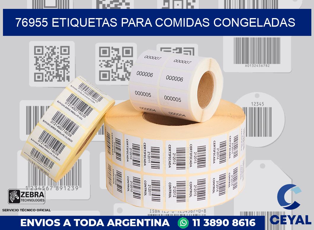 76955 ETIQUETAS PARA COMIDAS CONGELADAS