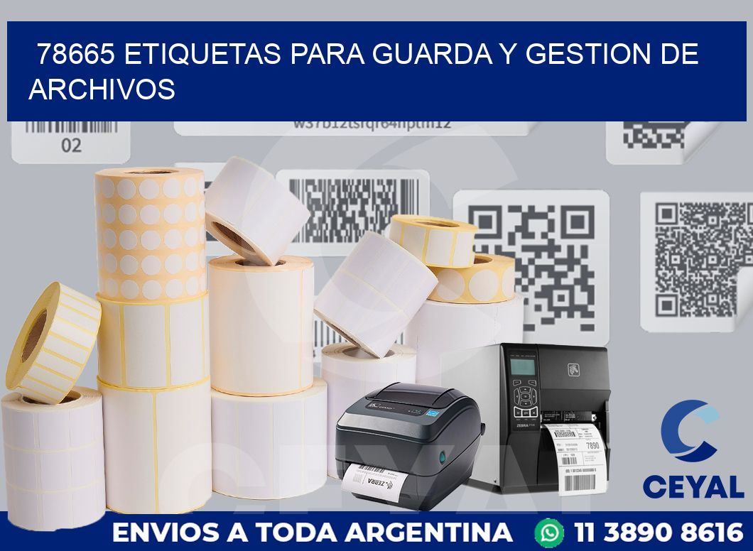 78665 ETIQUETAS PARA GUARDA Y GESTION DE ARCHIVOS