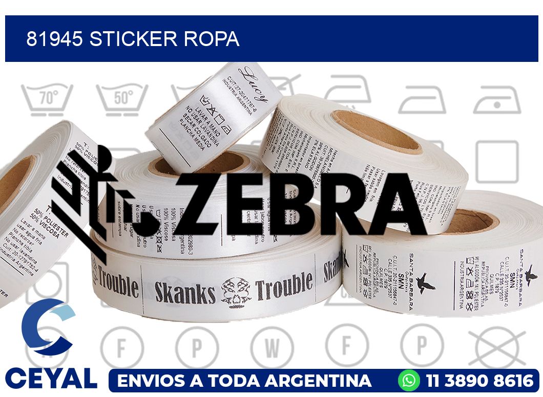 81945 STICKER ROPA