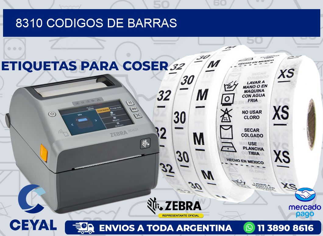 8310 CODIGOS DE BARRAS