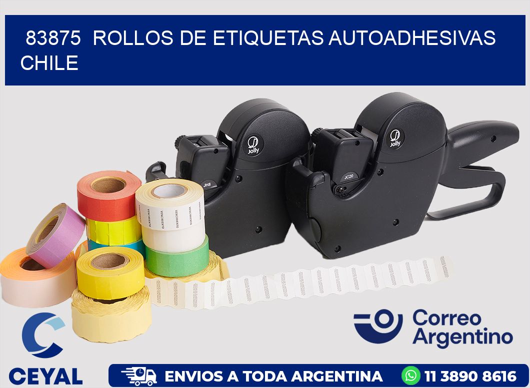 83875 ROLLOS DE ETIQUETAS AUTOADHESIVAS CHILE