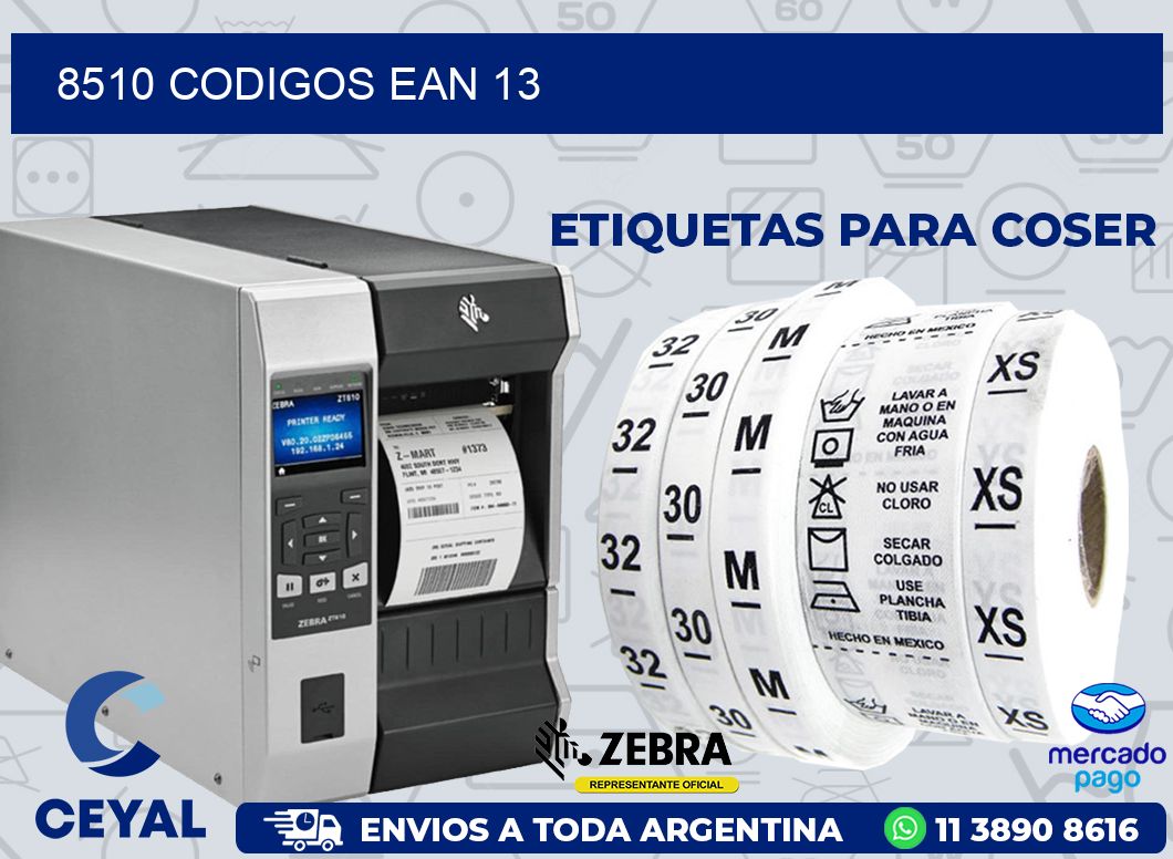 8510 CODIGOS EAN 13