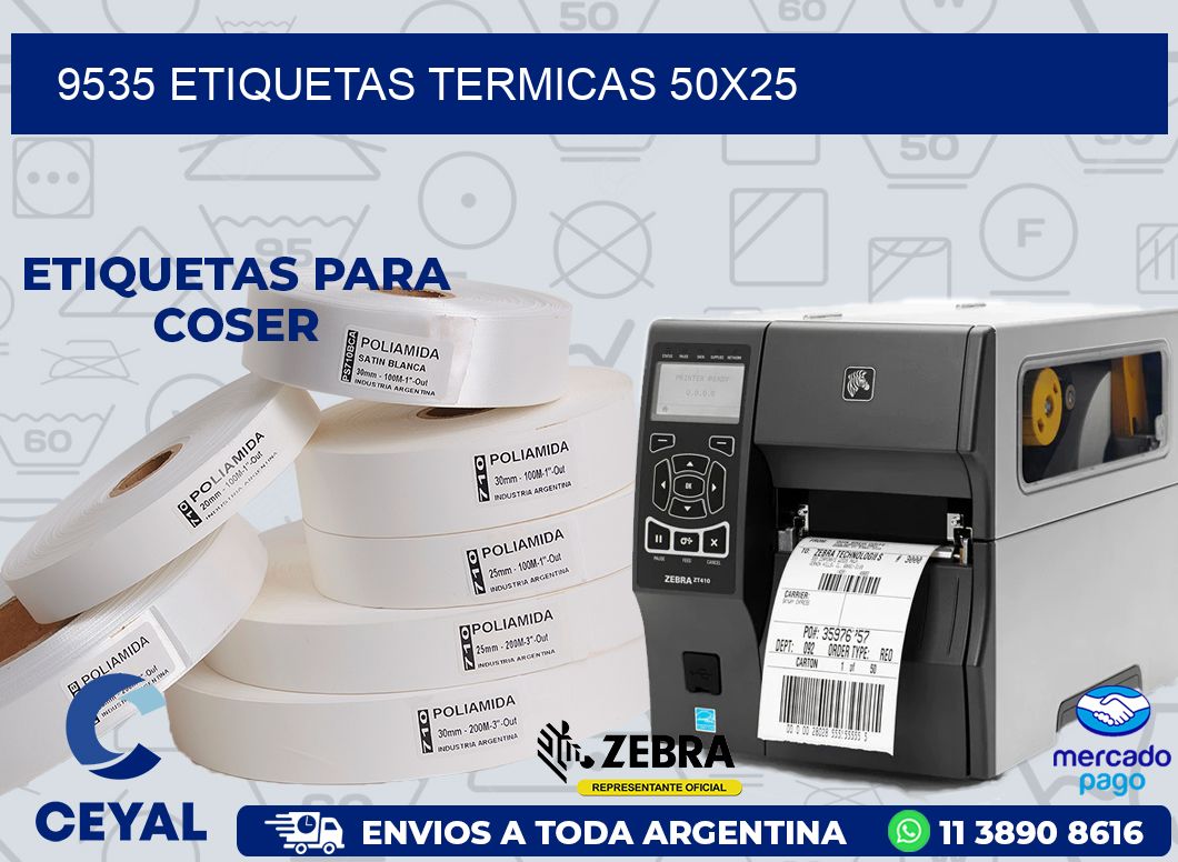 9535 ETIQUETAS TERMICAS 50X25