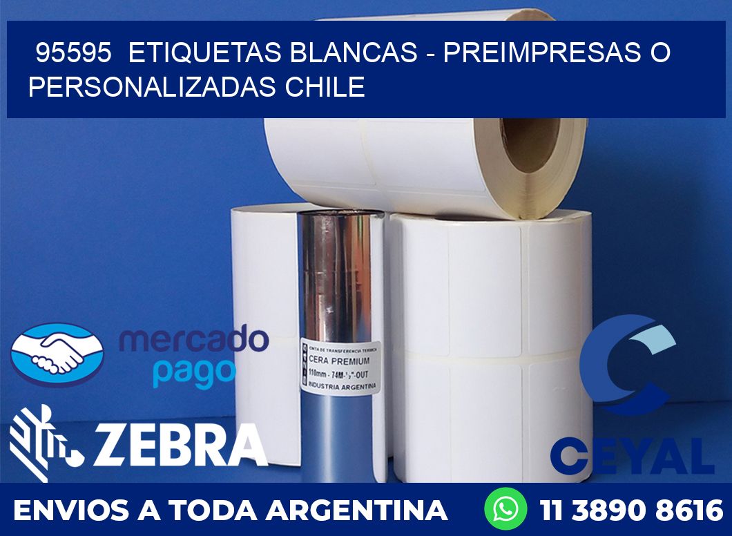 95595  ETIQUETAS BLANCAS - PREIMPRESAS O PERSONALIZADAS CHILE