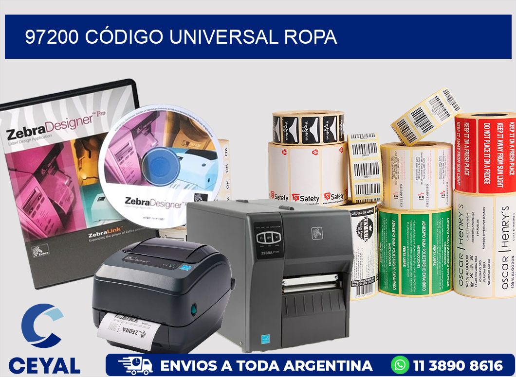 97200 CÓDIGO UNIVERSAL ROPA