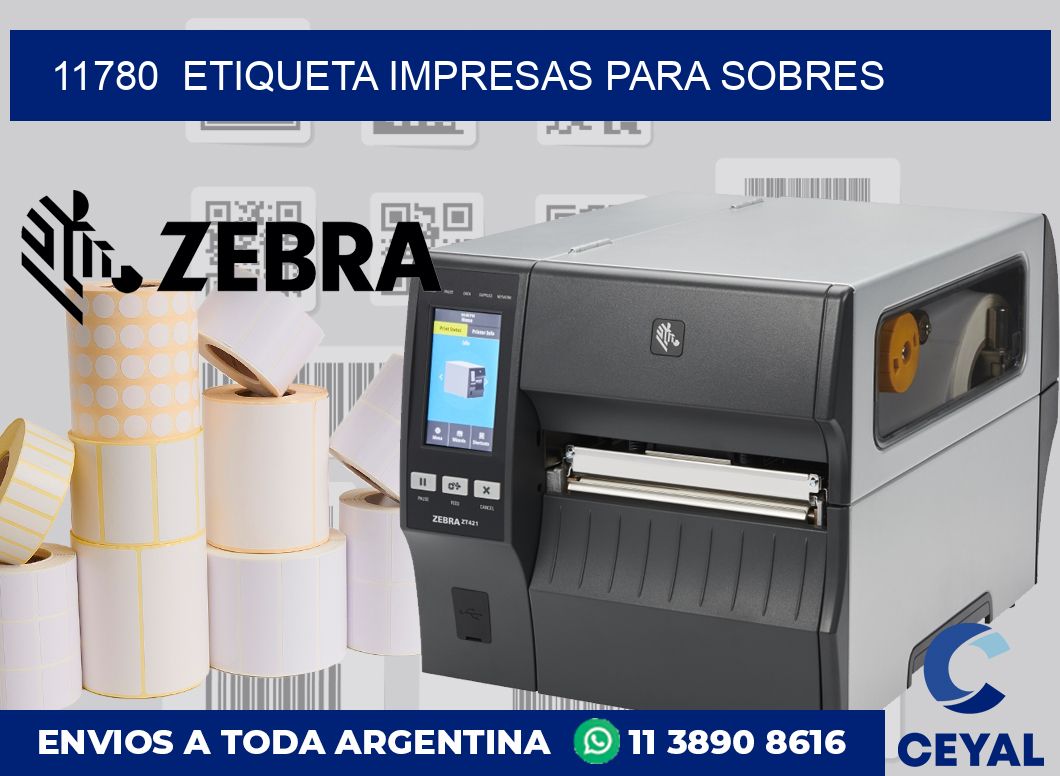 11780  ETIQUETA IMPRESAS PARA SOBRES