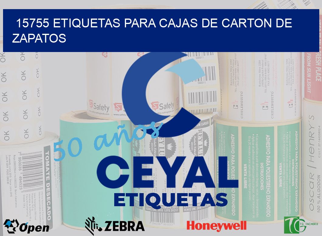 15755 ETIQUETAS PARA CAJAS DE CARTON DE ZAPATOS