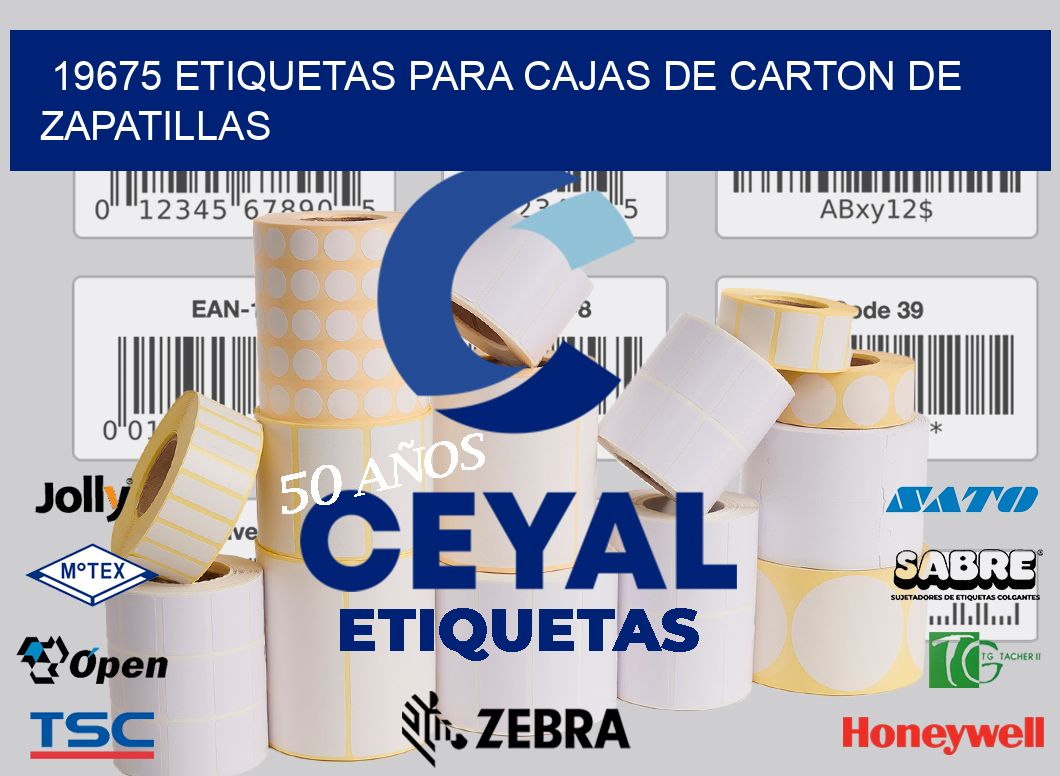 19675 ETIQUETAS PARA CAJAS DE CARTON DE ZAPATILLAS
