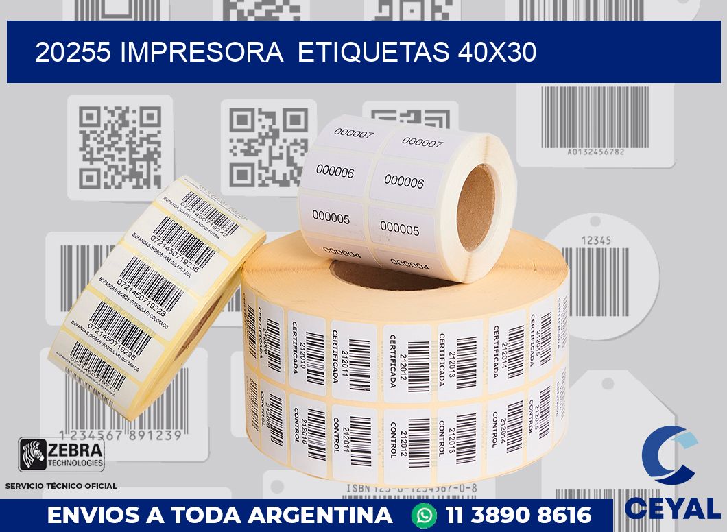 20255 impresora etiquetas 40x30